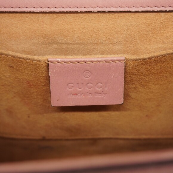 Gucci Padlock Shoulder Bag 432182 Leather Pink Women's P2113622 - Picture 5 of 16